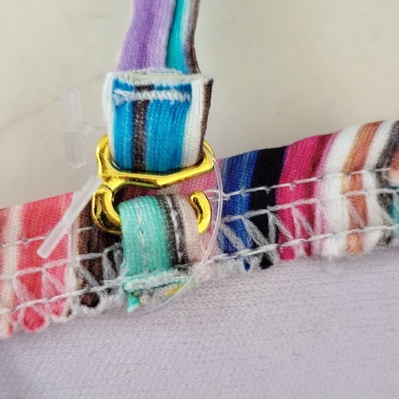 NWT La Blanca Striped Bikini Size 8 - Multicolor Striped Bikini - Picture 9 of 15